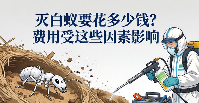 灭白蚁要花多少钱?费用受这些因素影响